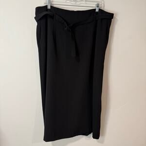 Boden Women's Skirt Belted Midi Plus Size 16R Career Office Fitted